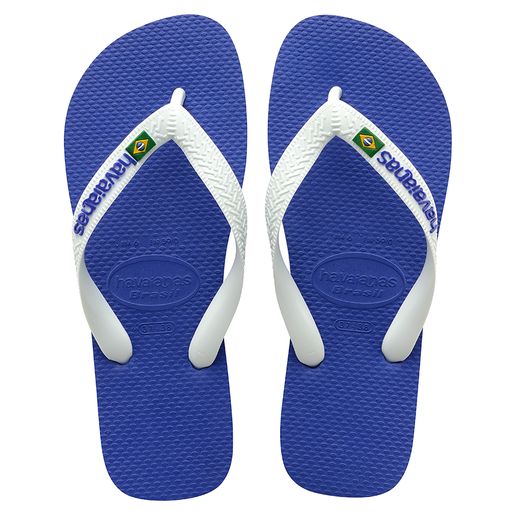 Havaianas Unisex Brazil Logo Blue Sandals 45/46