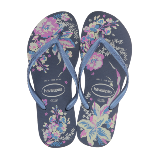 Havaianas Ladies Slim Organic Sandals Blue Size 35/36