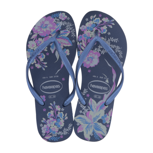 Havaianas Ladies Slim Organic Sandals Blue Size 37/38