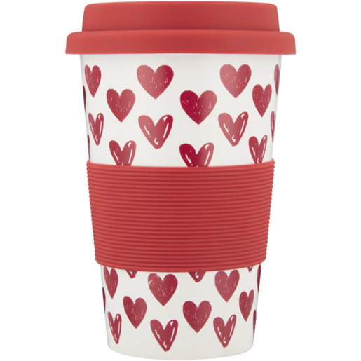 Heart Silicone Coffee Mug 320ml (Colour May Vary)