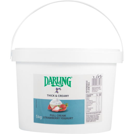 Darling Thick & Creamy Strawberry Full Cream Yoghurt 5kg