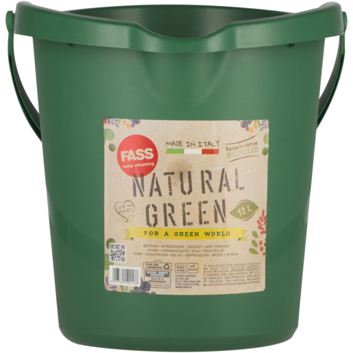 Fass Natural Green Mop Bucket 12L
