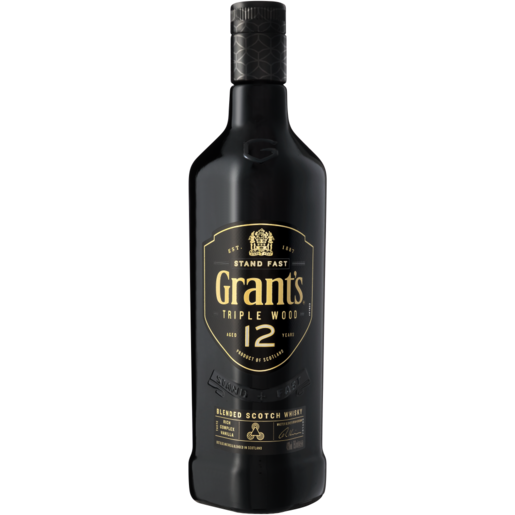 Grant’s 12 Year Old Triple Wood Blended Scotch Whisky Bottle 750ml
