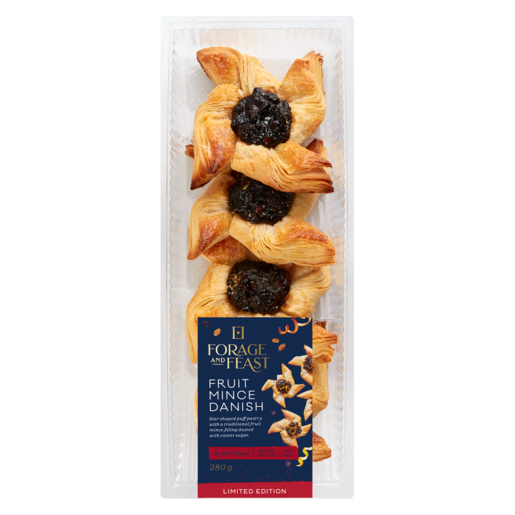 Forage And Feast Fruit Mince Danish 280g