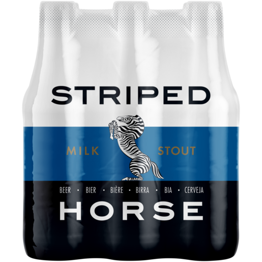 Striped Horse Milk Stout Premium Beer Bottles 6 x 330 ml