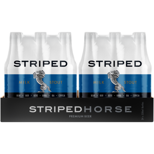 Striped Horse Milk Stout Beer Bottles 24 x 330ml