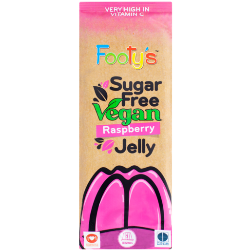 Footy's Sugar Free Vegan Raspberry Jelly Sachet 35g