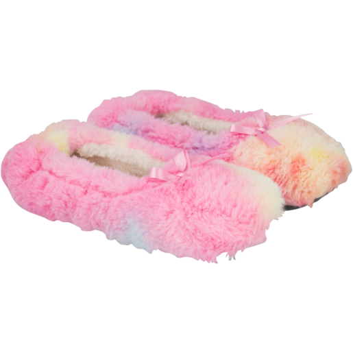 Ladies Multicoloured Pump Slippers Size 3-8 (Assorted Sizes - Single Pair)