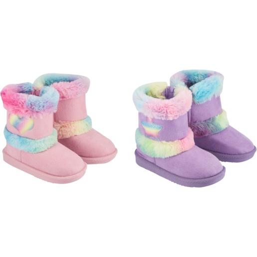 Baby Rainbow Boot Slippers (Assorted Item - Supplied At Random)