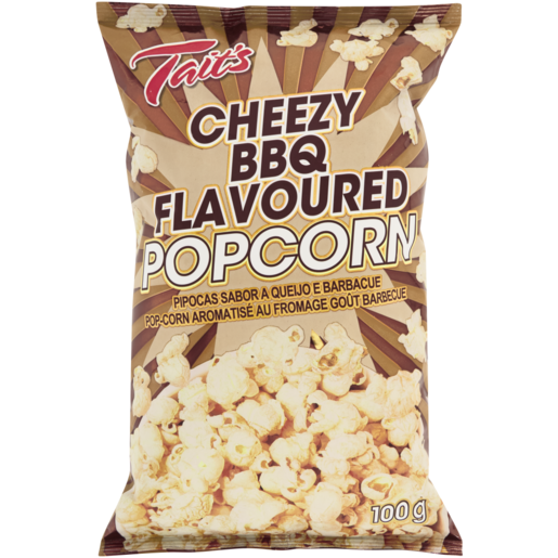 Tait's Cheezy BBQ Flavoured Popcorn 100g
