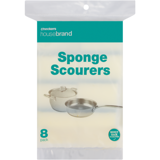 Checkers Housebrand Sponge Scourers 8 Pack