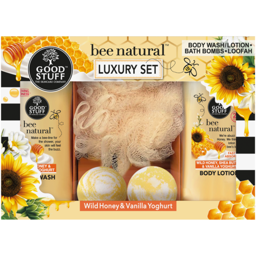 Good Stuff Bee Natural Wild Honey & Vanilla Yoghurt Luxury Set 4 Piece