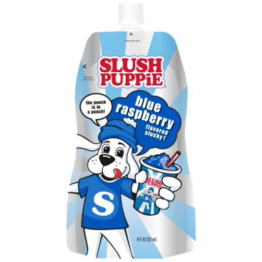 Slush Puppie Blue Raspberry Flavoured Slushy Pouch 237ml