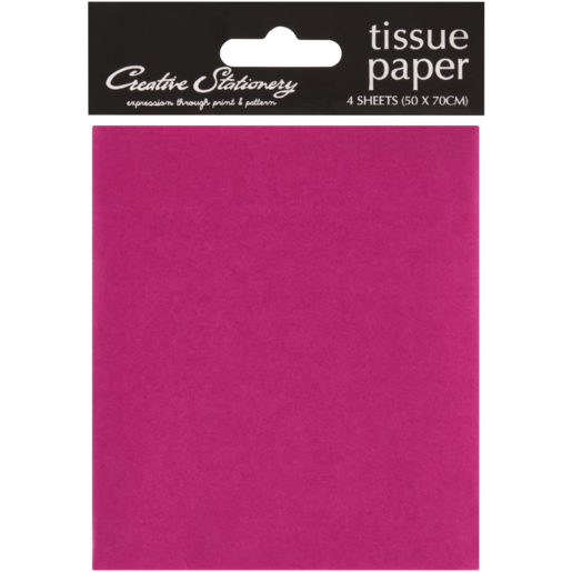 Creative Stationery Pink Tissue Paper 4 Pack