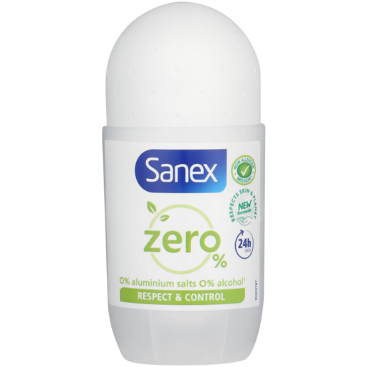 Anzai Tilsvarende lur Sanex Zero Percent Alcohol Respect & Control Roll On Deodorant 50ml |  Female Roll-on & Stick Deodorant | Fragrances & Deodorant | Health & Beauty  | Checkers ZA