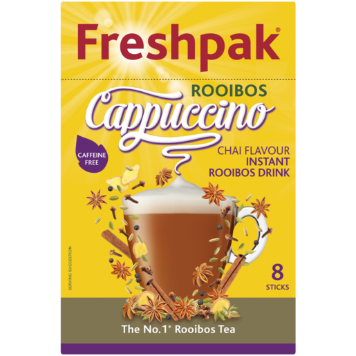 Freshpak Cappuccino Chai Flavoured Instant Rooibos Drink 8 x 20g