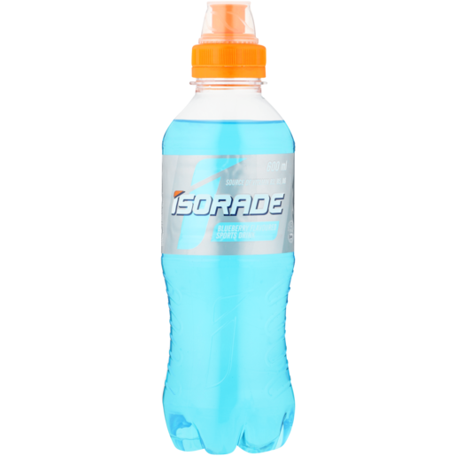 Isorade Blueberry Flavoured Sports Drink Bottle 600ml