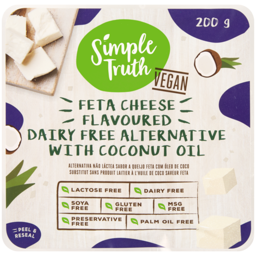 Simple Truth Coconut Oil Vegan Feta Cheese 200g