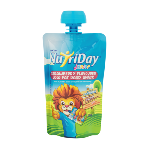 NutriDay Junior Strawberry Flavoured Low Fat Dairy Snack 100g