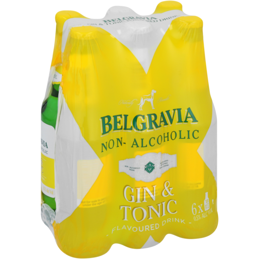 Belgravia Non-Alcoholic Gin & Tonic Bottles 6 x 275ml