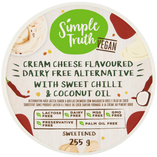 Simple Truth Sweet Chili & Coconut Oil Vegan Cream Cheese 255g