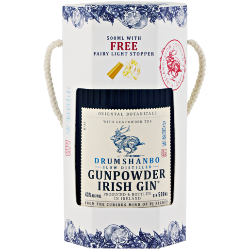Drumshanbo Gunpowder Irish Gin Bottle 500ml