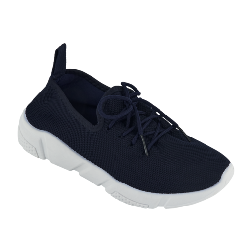 Ladies Navy Lace Up Shoes Size 3-8