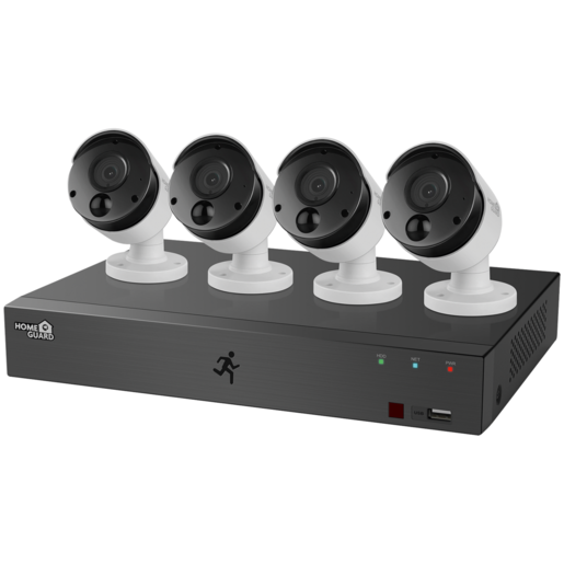 Homeguard White Wired 8-Channel Camera Kit