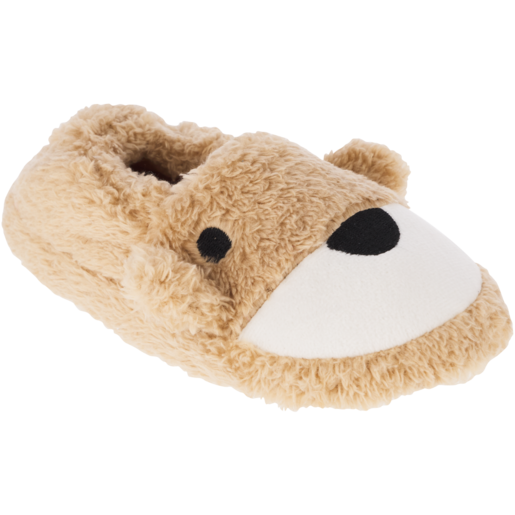Light Brown Doggy Novelty Baby Slippers