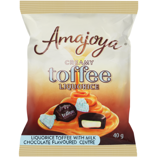 Amajoya Creamy Toffee Liquorice Bag 40g
