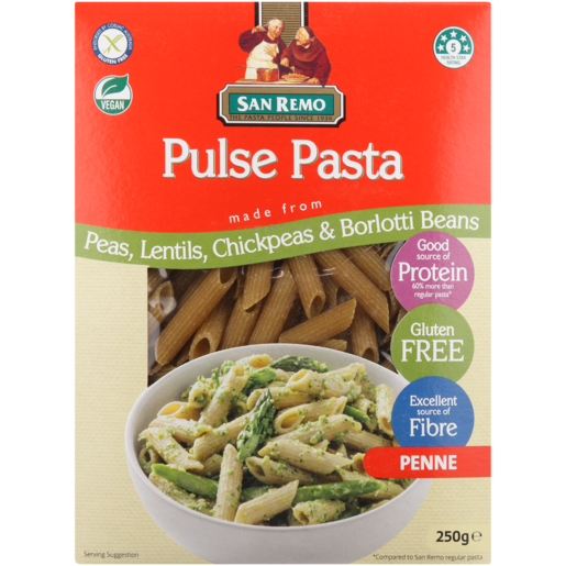 San Remo Pulse Pasta Gluten Free Penne Pasta 250g