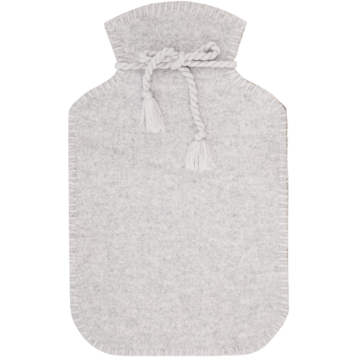 Hot Water Bottle With Grey Soft Touch Cover 2L