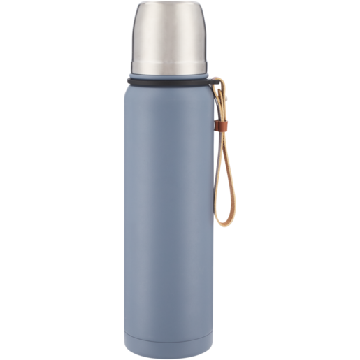 Blue Coated Stainless Steel Travel Flask 750ml