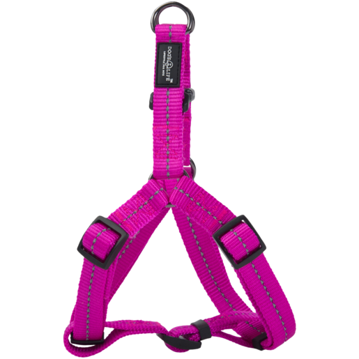 Dog's Life Magenta Webbing Step-In Harness (Small)