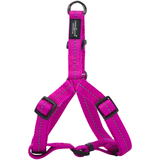 Dog's Life Magenta Webbing Step-In Harness (Large)