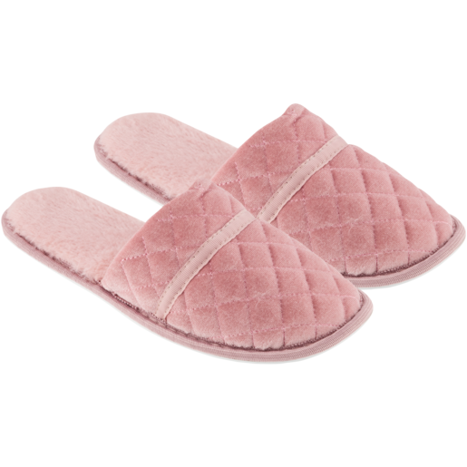 Pink Ladies Mule Slippers Size 3-8
