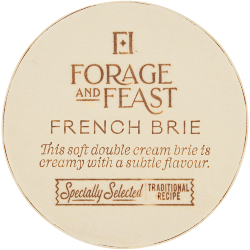 Forage And Feast French Brie Soft Cheese 200g