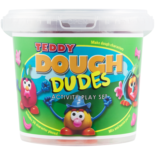 Dala Teddy Multicoloured Dough Dudes Bucket 500g