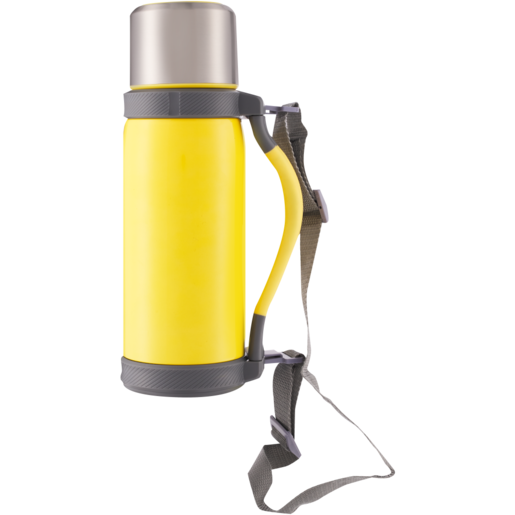 Yellow Stainless Steel Vacuum Flask 1.2L