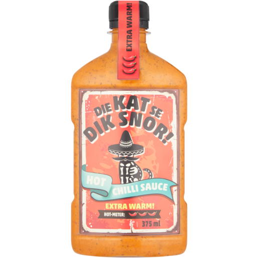 Die Kat Se Dik Snor! Extra Warm Hot Chilli Sauce 375ml