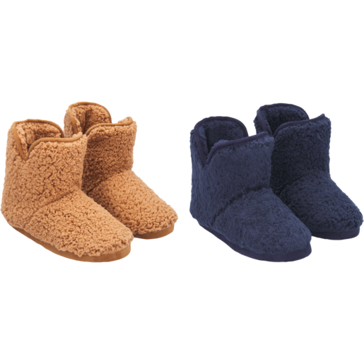Ladies Winter Boot Slippers (Assorted Sizes - Single Pair)