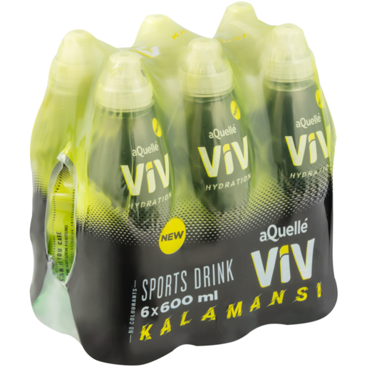 aQuellé ViV Kalamansi Flavoured Sports Drinks 6 x 600ml