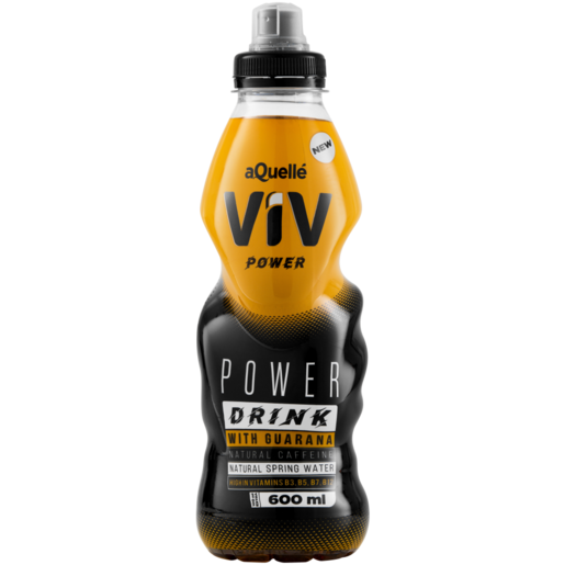 aQuellé ViV Power With Guarana Sports Drink Bottle 600ml