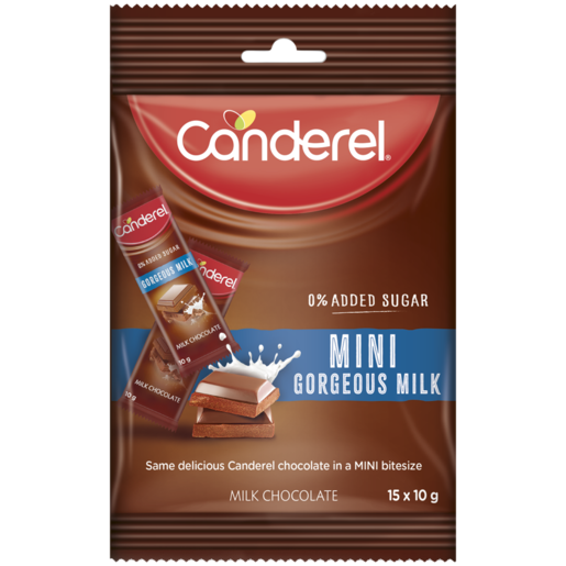 Canderel Mini Gorgeous Milk Chocolates 15 x 10g