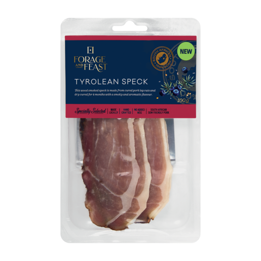Forage And Feast Tyrolean Speck Ham 100g