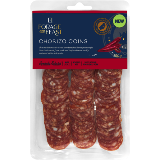 Forage And Feast Chorizo Coins 100g