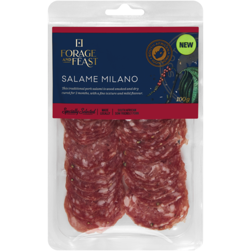 Forage And Feast Salame Milano 100g