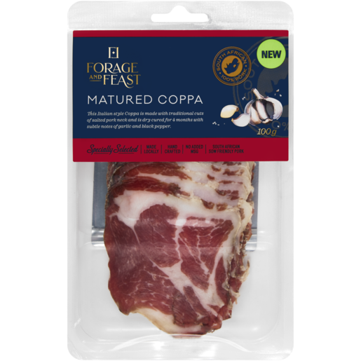 Forage And Feast Matured Coppa 100g