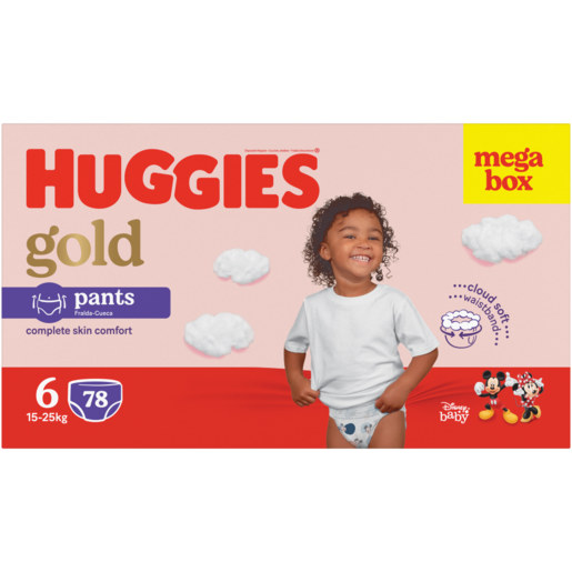 Huggies Gold Size 6 Pants 78 Pack, Potty Training & Pull Up Nappies, Nappies, Baby