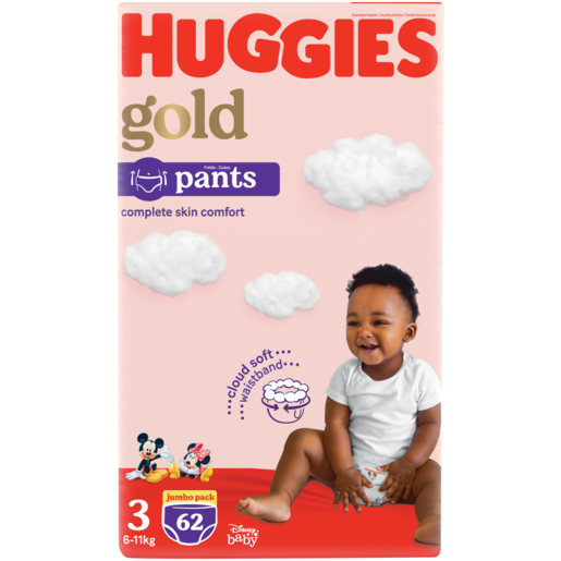 Huggies Gold Pants Size 3 Disposable 62 Pack